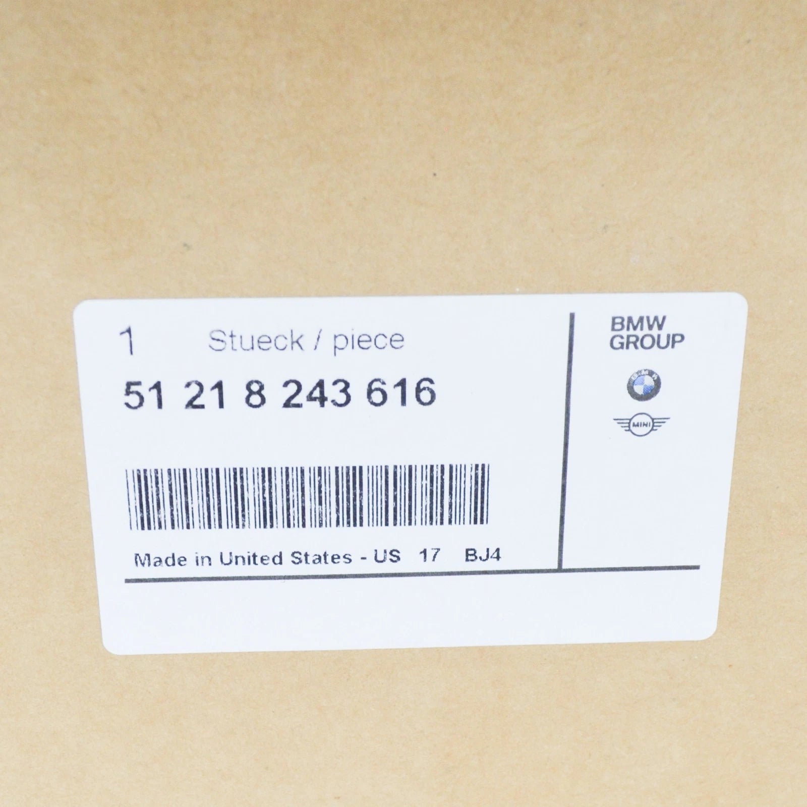 NEW BMW X5 E3 FRONT RIGHT EXTERIOR DOOR HANDLE CARRIER 51218243616 ORIGINAL