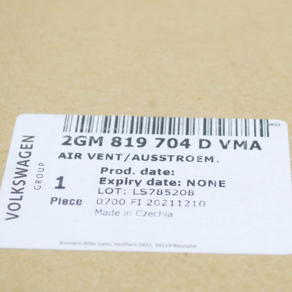 NEW VOLKSWAGEN T-ROC A11 FRONT DASHBOARD RIGHT AIR VENT 2GM819704DVMA ORIGINAL