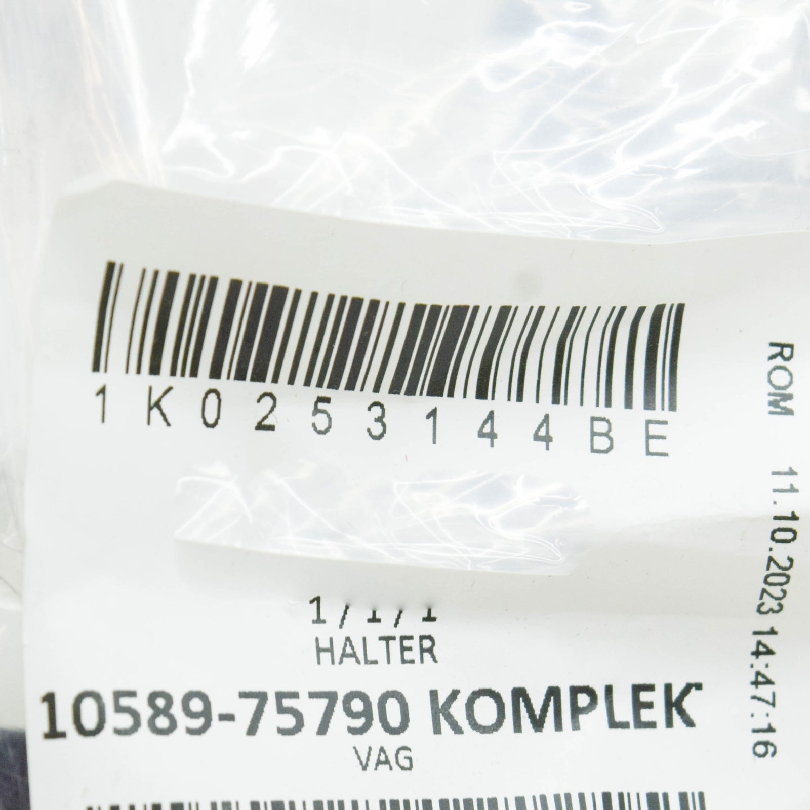 NEW VOLKSWAGEN BEETLE A5 EXHAUST SYSTEM HANGER BRACKET 1K0253144BE ORIGINAL