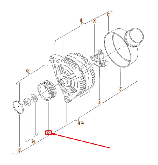 NEW AUDI A5 8T3 ALTERNATOR PULLEY 079903119G ORIGINAL