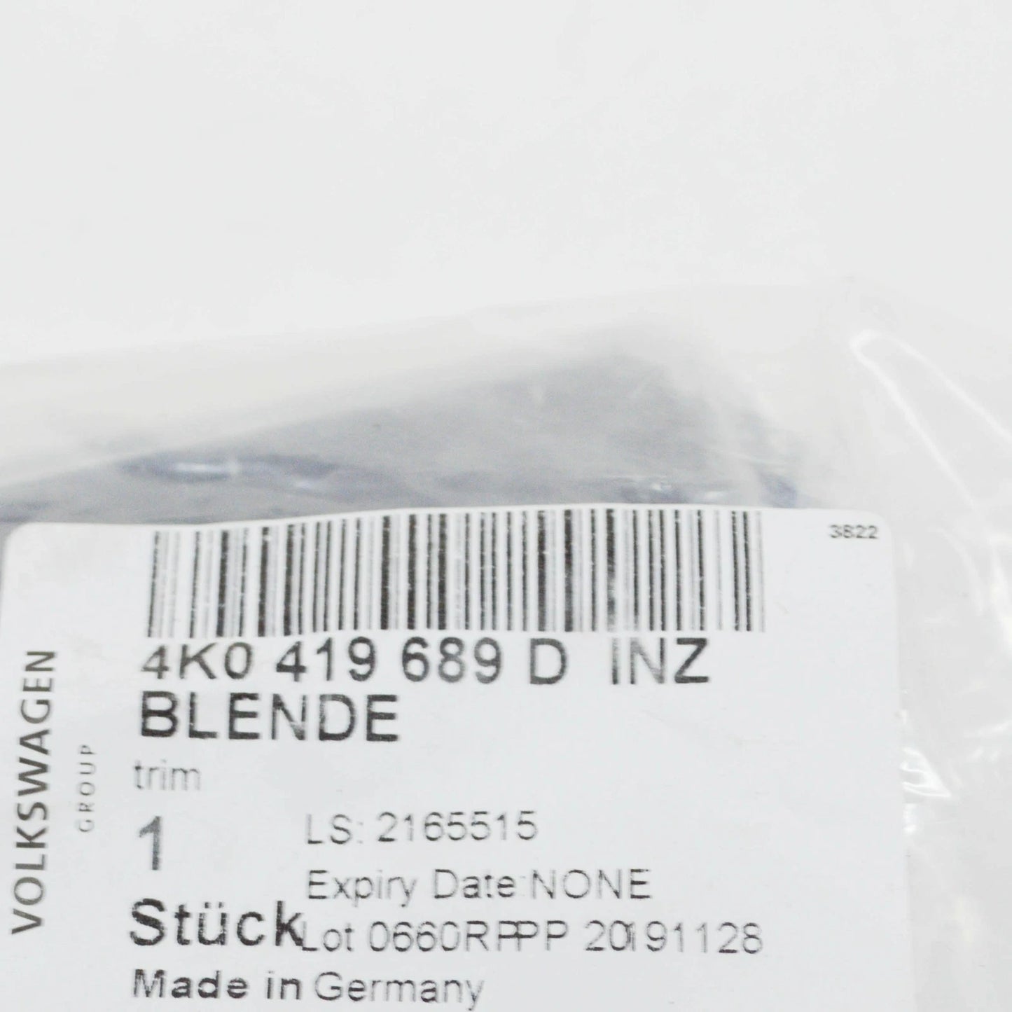 NEW AUDI A6 C8 STEERING WHEEL S EMBLEM TRIM 4K0419689DINZ