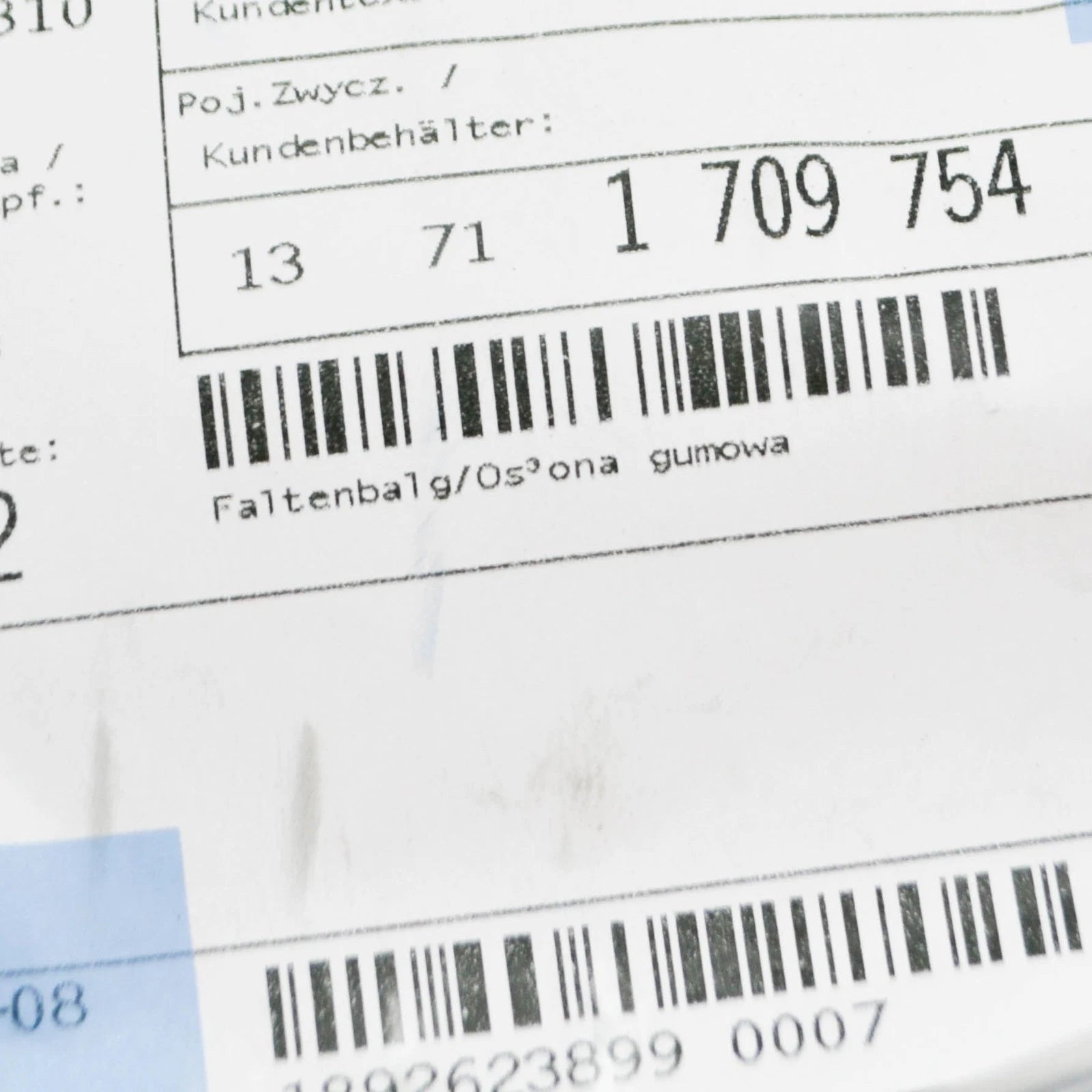 NEW BMW 3 E30 1.8I AIR INTAKE BOOT HOSE 13711709754 ORIGINAL