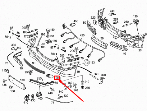 NEW MERCEDES-BENZ C W203 FRONT RIGHT AIR INLET GRILLE A2038851853 ORIGINAL