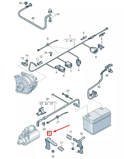 NEW VOLKSWAGEN T-ROC A11 GEARBOX RETAINING BAR 1K0971858BE
