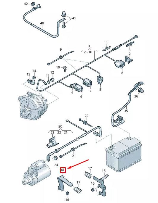 NEW VOLKSWAGEN T-ROC A11 GEARBOX RETAINING BAR 1K0971858BE