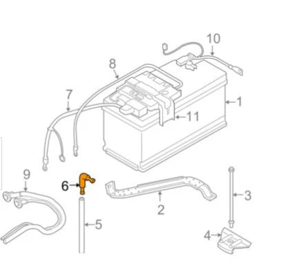 NEW BMW 1 F21 BATTERY DRAIN HOSE CONNECTOR 61211377835 1377835