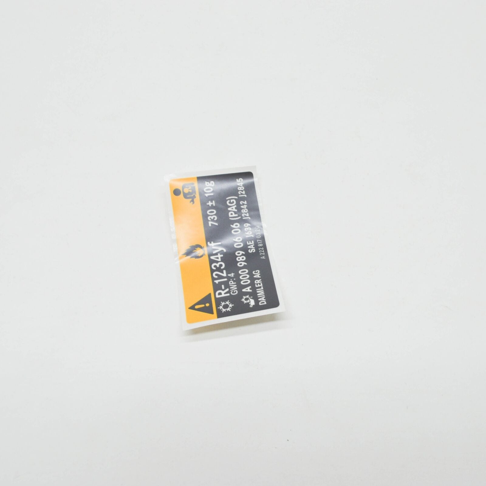 NEW MERCEDES-BENZ S W222 AIR CONDITIONING INFO LABEL A2228170320 2013 ORIGINAL