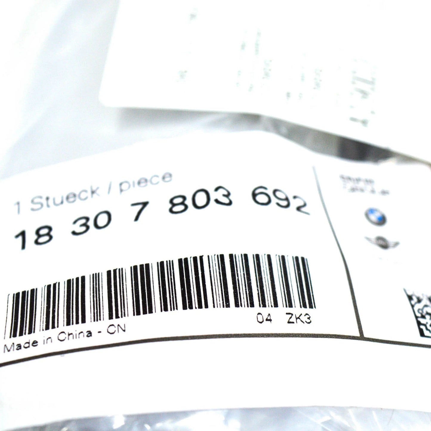 NEW BMW 1 E81 TAILPIPE TRIM ALU-LOOK 18307803692 7803692 ORIGINAL