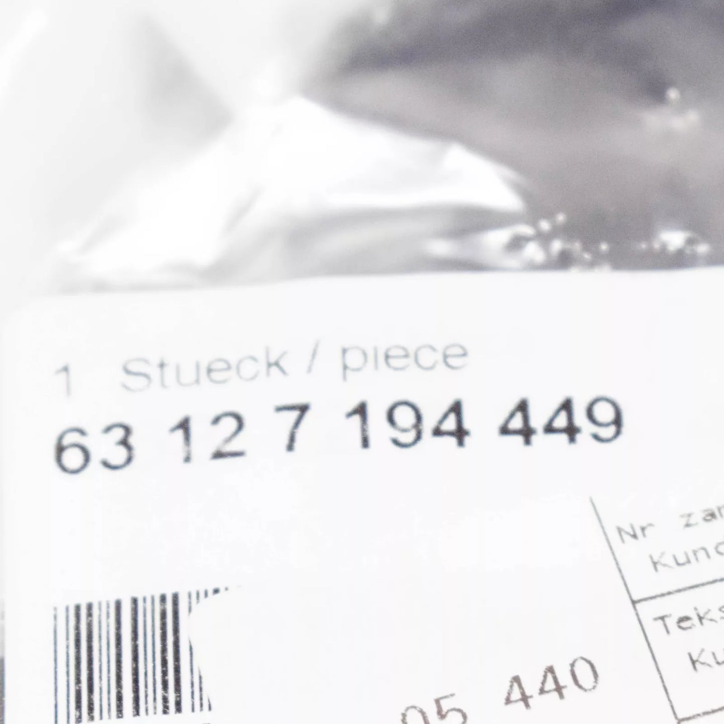 NEW BMW X5 E70 HEADLIGHT LAMP COVER LOW BEAM 63127194449 ORIGINAL