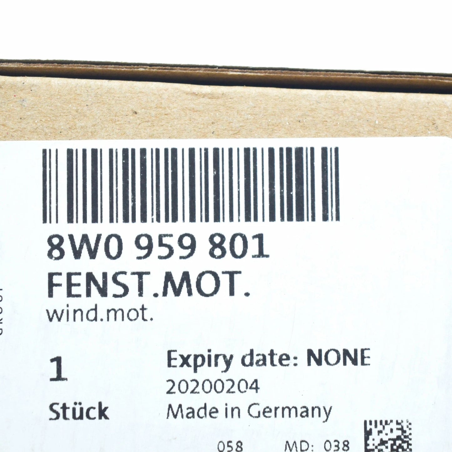 NEW AUDI A4 B9 FRONT RIGHT DOOR WINDOW POWER MOTOR 8W0959801