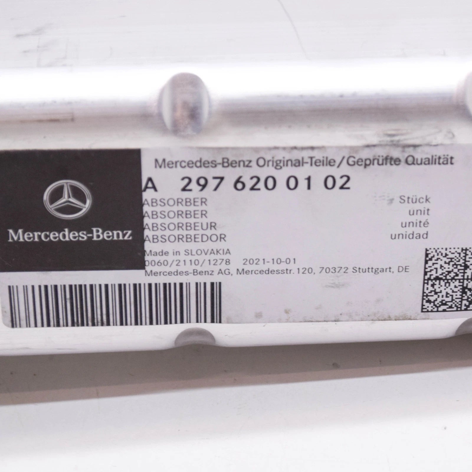 NEW MB EQS V297 FRONT BUMPER REINFORCEMENT EXTENSION A2976200102 ORIGINAL