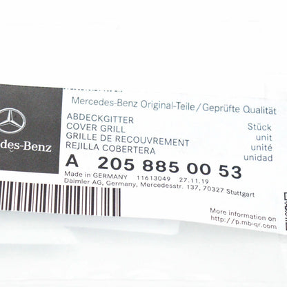 NEW MERCEDES-BENZ C W205 REAR BUMPER LEFT GRILLE COVER A2058850053 ORIGINAL