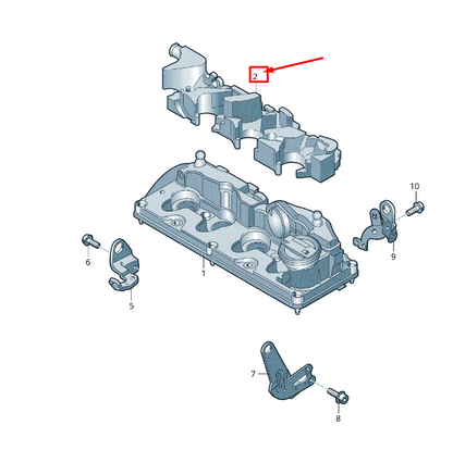 NEW VW TRANSPORTER VI T6 SUSPENSION LUG DAMPING 03L103954S ORIGINAL