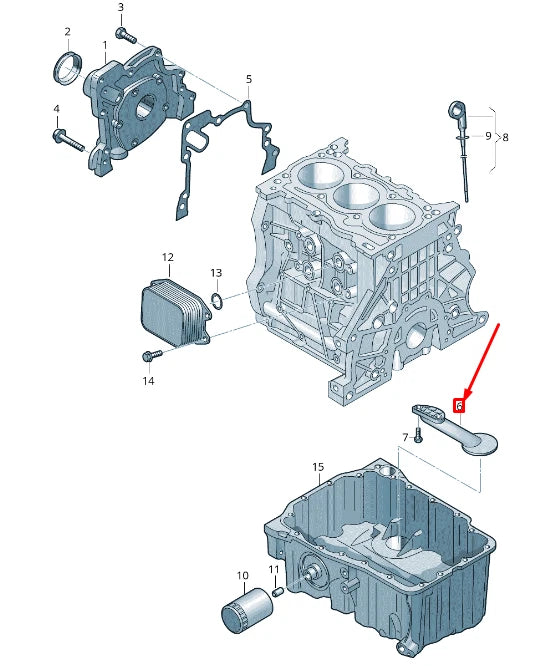 NEW VOLKSWAGEN GOLF 5G MK7 OIL PUMP SUCTION LINE 04C115251H