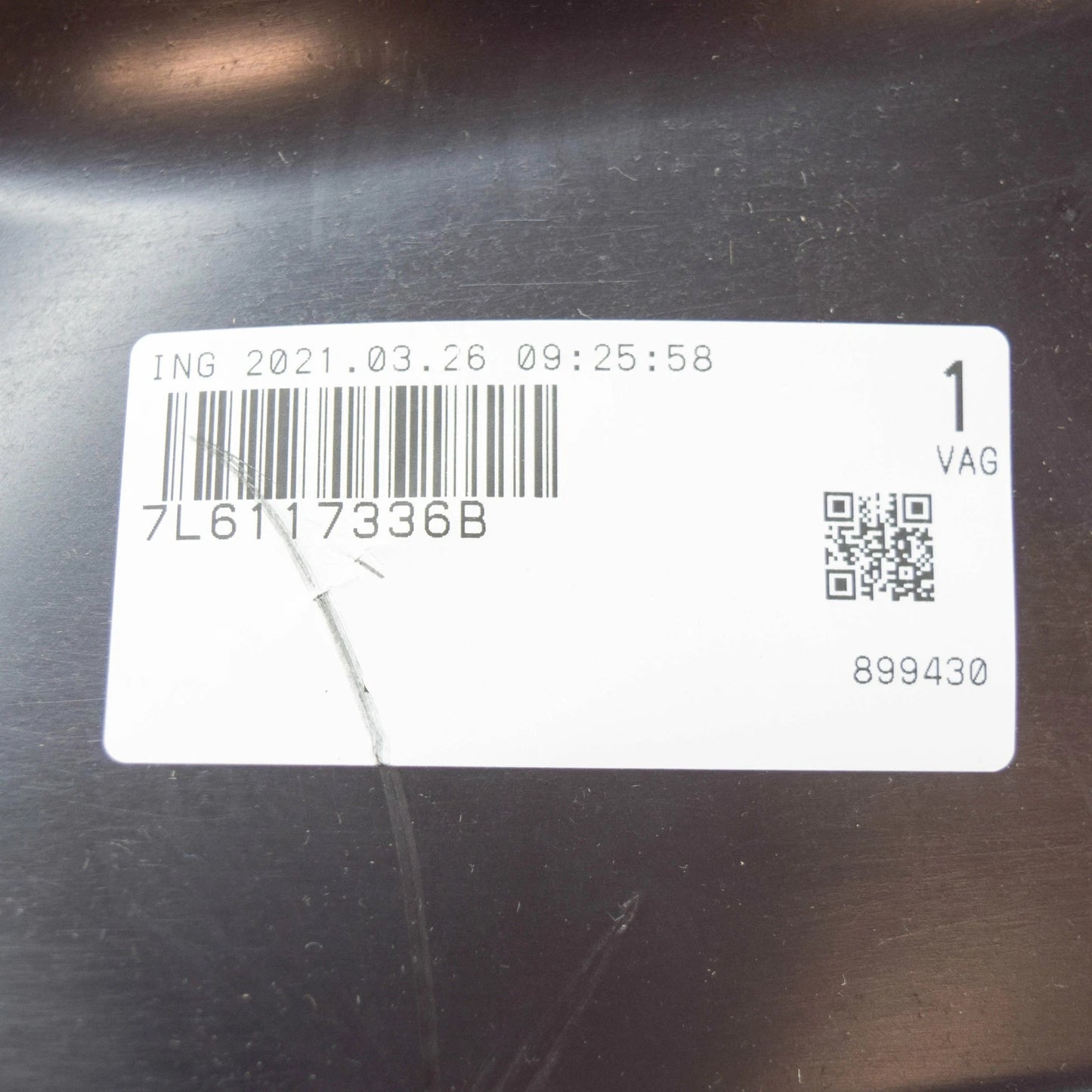 NEW VW TOUAREG 7LA AIR COOLER CHARGE RIGHT INTAKE DUCT 7L6117336B