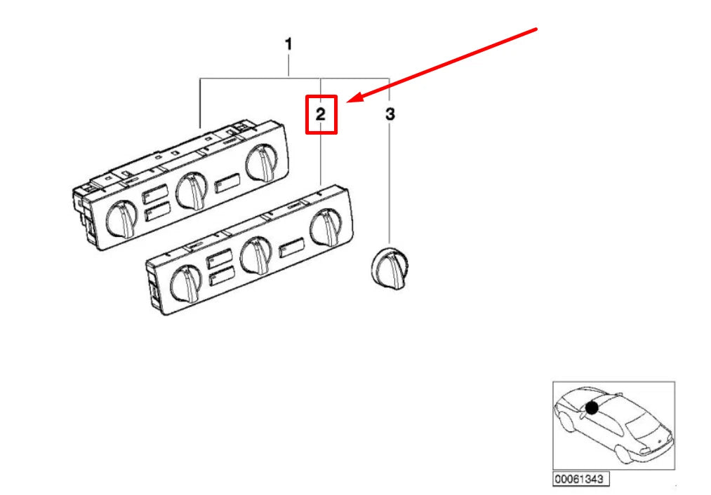 NEW BMW 3 E46 FRONT PLATE OF CONTROLS AIR CONDITIONER 64116904311 6904311
