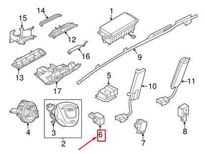 NEW AUDI A7 SPORTBACK 4G FRONT IMPACT SENSOR 4H0959651A ORIGINAL