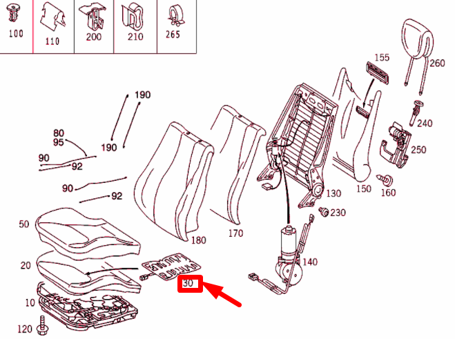 new mb s w220 front right seat occupant sensor lhd a2208211681 original