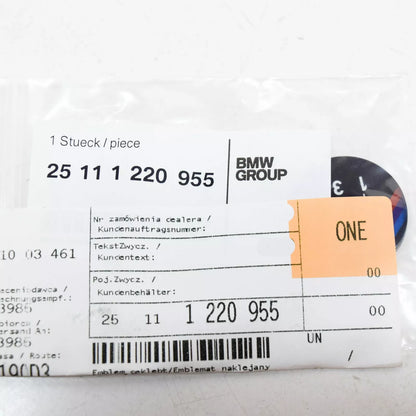 NEW BMW 5 E28 M TECHNIC 5-SPEED SHIFT GEAR KNOB BADGE EMBLEM 25111220955