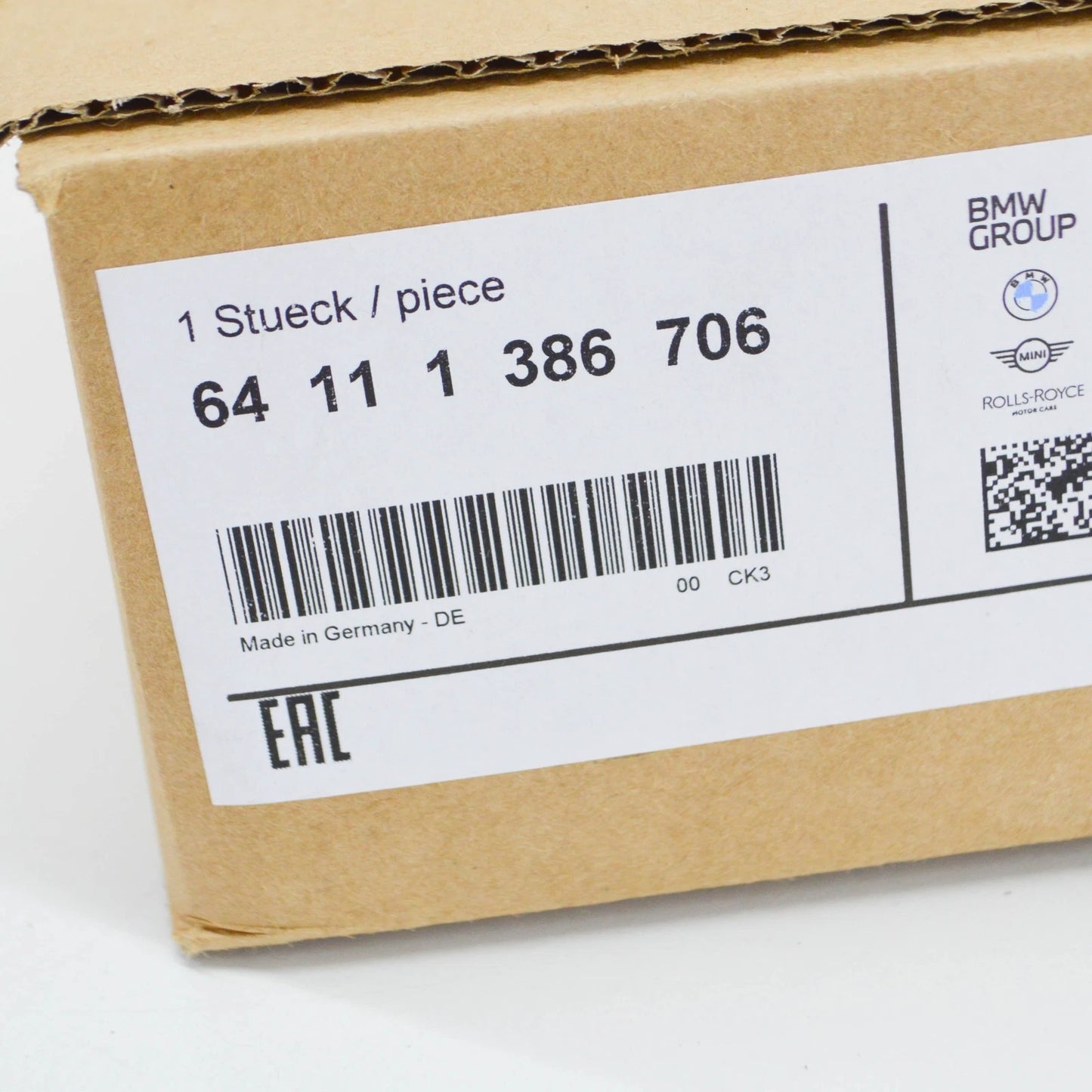 NEW BMW 3 E30 HEATER CONTROL VALVE 64111386706 1386706 1989 ORIGINAL