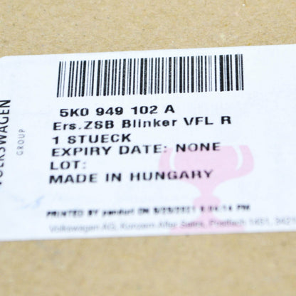 NEW VW GOLF MK6 5K FRONT RIGHT DOOR MIRROR TURN INDICATOR 5K0949102A ORIGINAL