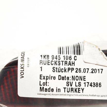 NEW VOLKSWAGEN SCIROCCO MK3 REAR BUMPER RIGHT REFLECTOR 1K8945106C