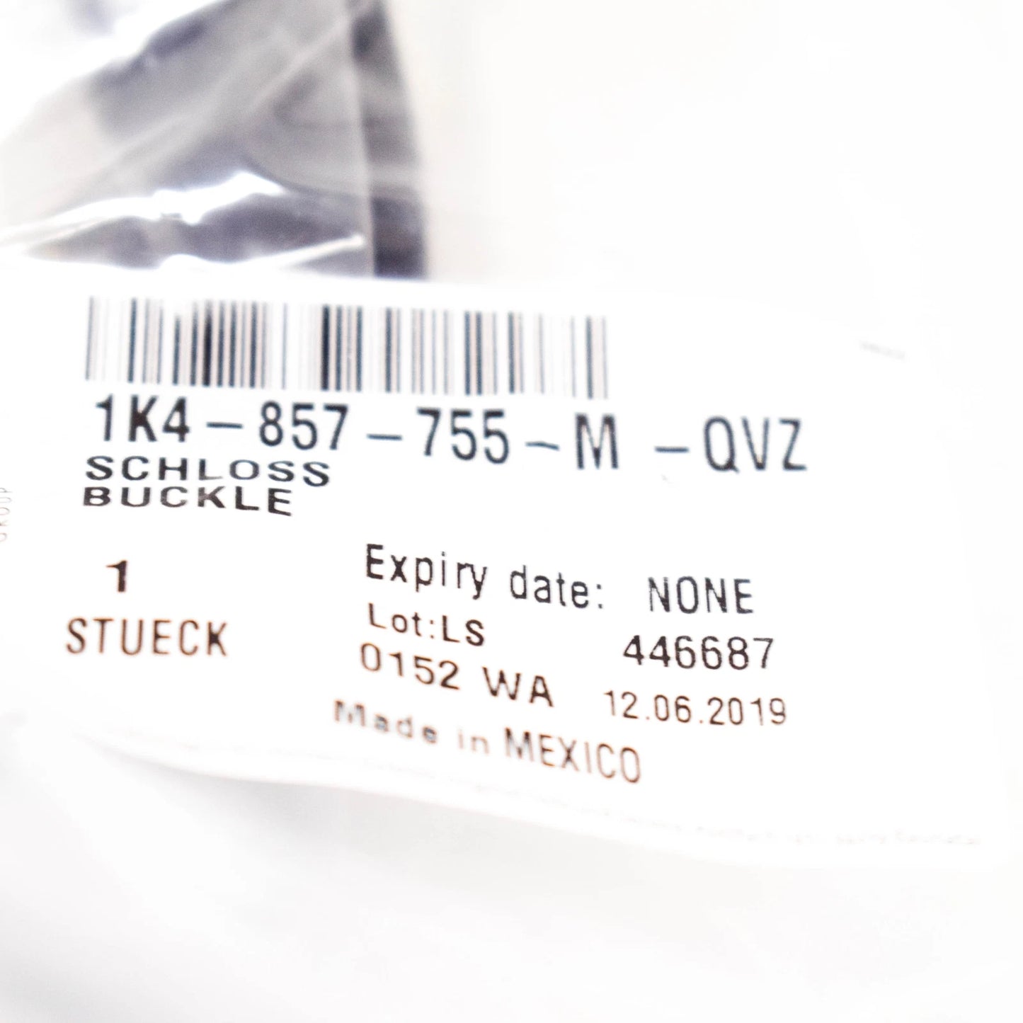 NEW VOLKSWAGEN JETTA 1K5 FRONT LEFT SEAT BELT BUCKLE 1K4857755MQVZ