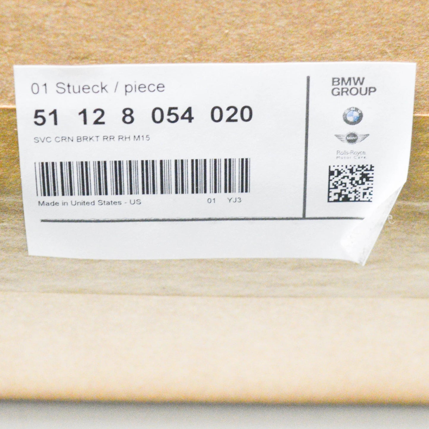 NEW BMW X5 F15 REAR M BUMPER RIGHT SIDE CORNER MOUNT 51128054020 8054020