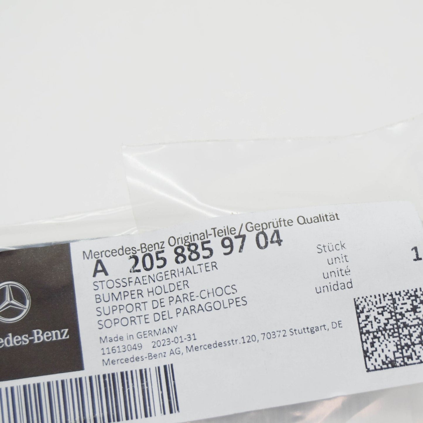 NEW MERCEDES-BENZ C W205 FRONT LEFT BUMPER BRACKET A2058859704 ORIGINAL