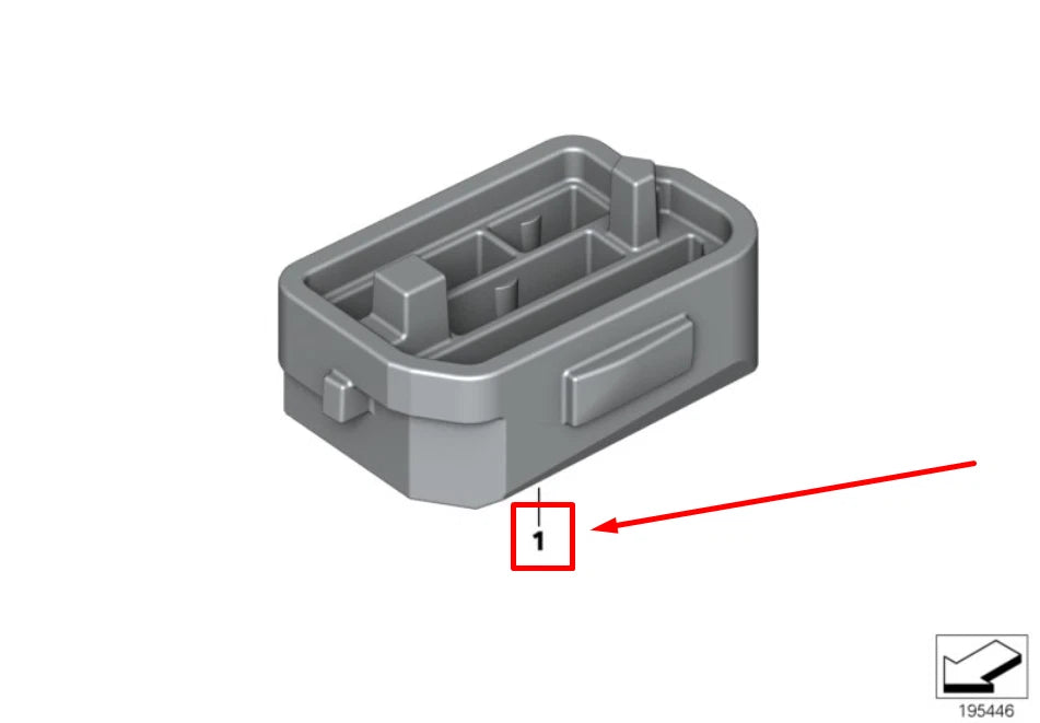 NEW BMW X1 E84 MODULE BRACKET 2990911 61352990911 ORIGINAL