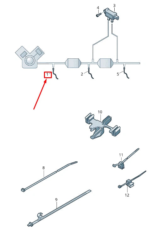NEW AUDI R8 SPYDER 4S LAMBDA OXYGEN SENSOR CYL. 1-5 4S0906262F ORIGINAL