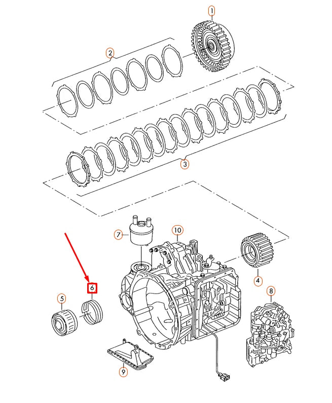 NEW AUDI A3 8L GEARBOX BRAKE BAND 09B323461 ORIGINAL