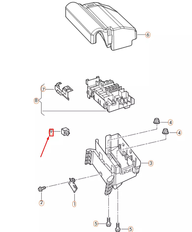 NEW VOLKSWAGEN BEETLE A5 507 RELAY 7N0951253 ORIGINAL