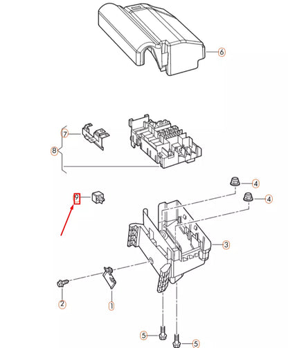 NEW VOLKSWAGEN BEETLE A5 507 RELAY 7N0951253 ORIGINAL
