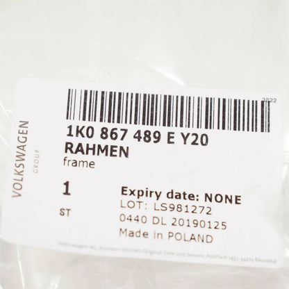 NEW VOLKSWAGEN GOLF MK5 INTERIOR LAMP HOUSING TRIM FRAME 1K0867489EY20