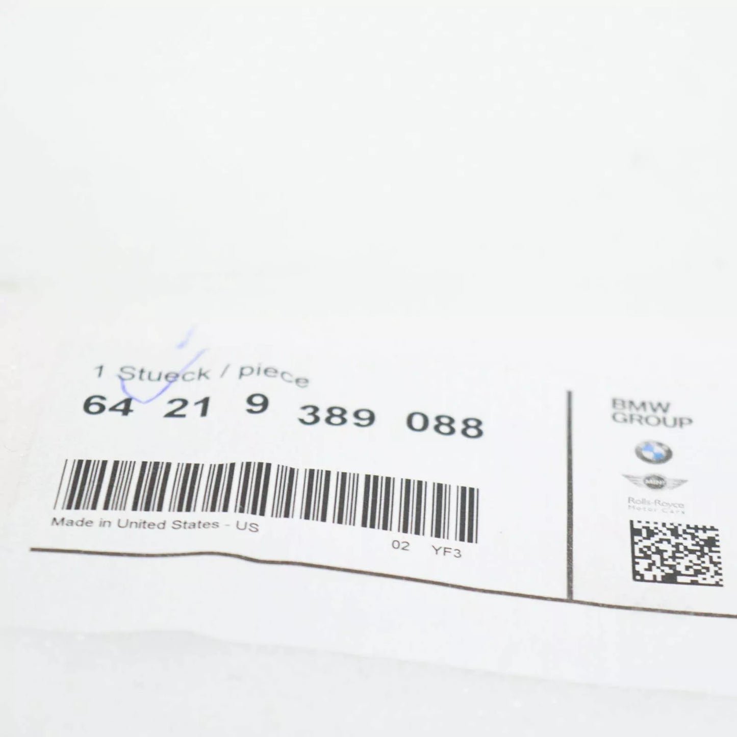 NEW BMW X5 G05 AUXILIARY WATER PUMP BRACKET 64219389088 ORIGINAL