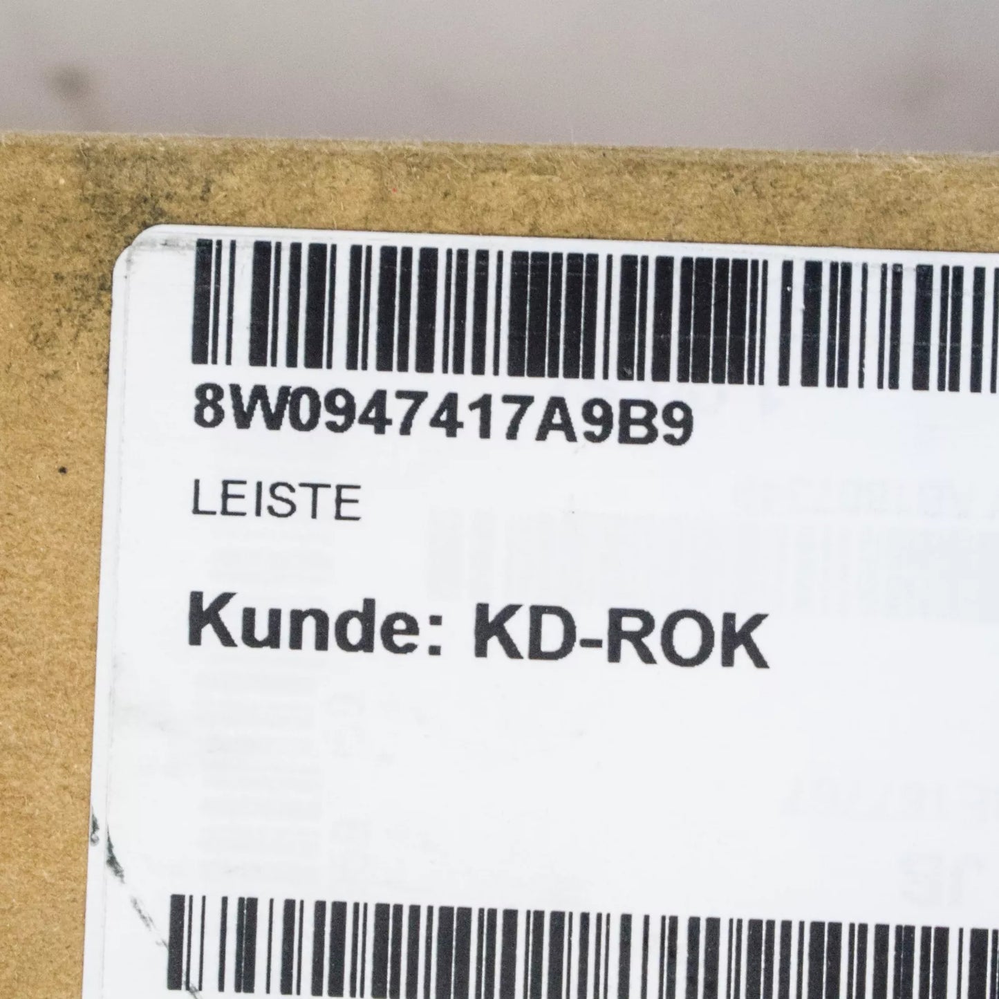 NEW AUDI A4 B9 S-LINE LEFT DOOR SILL COVER ILLUMINATED 8W0947417A9B9 ORIGINAL