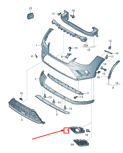 new seat arona kj front right outer bumper cover 6f9853666c9b9 original