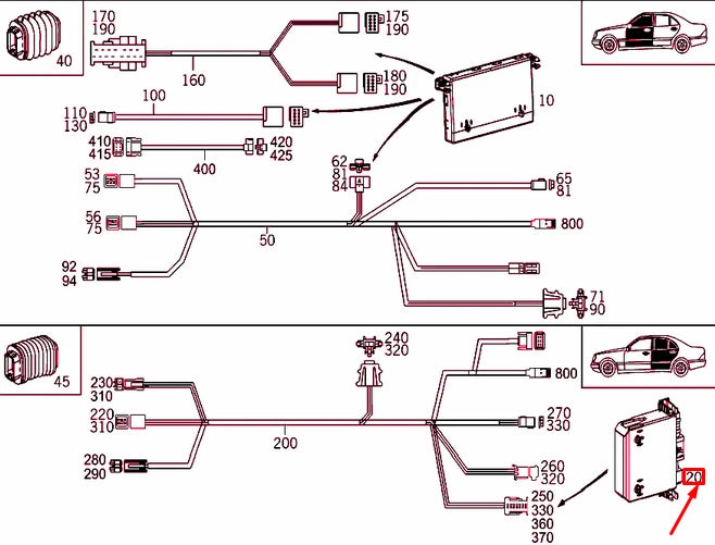 NEW MERCEDES-BENZ C W203 REAR LEFT DOOR CONTROL UNIT A2038202185 ORIGINAL
