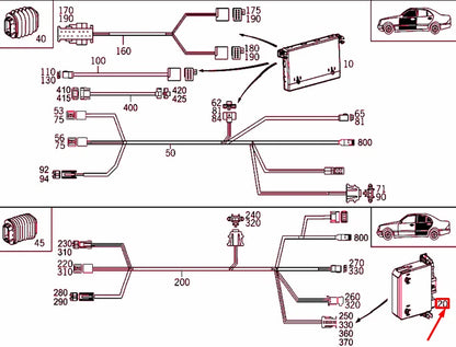 NEW MERCEDES-BENZ C W203 REAR LEFT DOOR CONTROL UNIT A2038202185 ORIGINAL