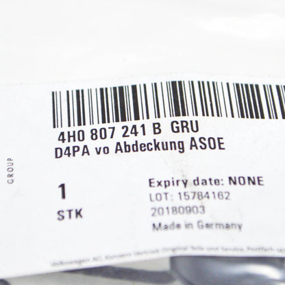 NEW AUDI A8 D4 FRONT BUMPER TOW EYE COVER 4H0807241BGRU ORIGINAL