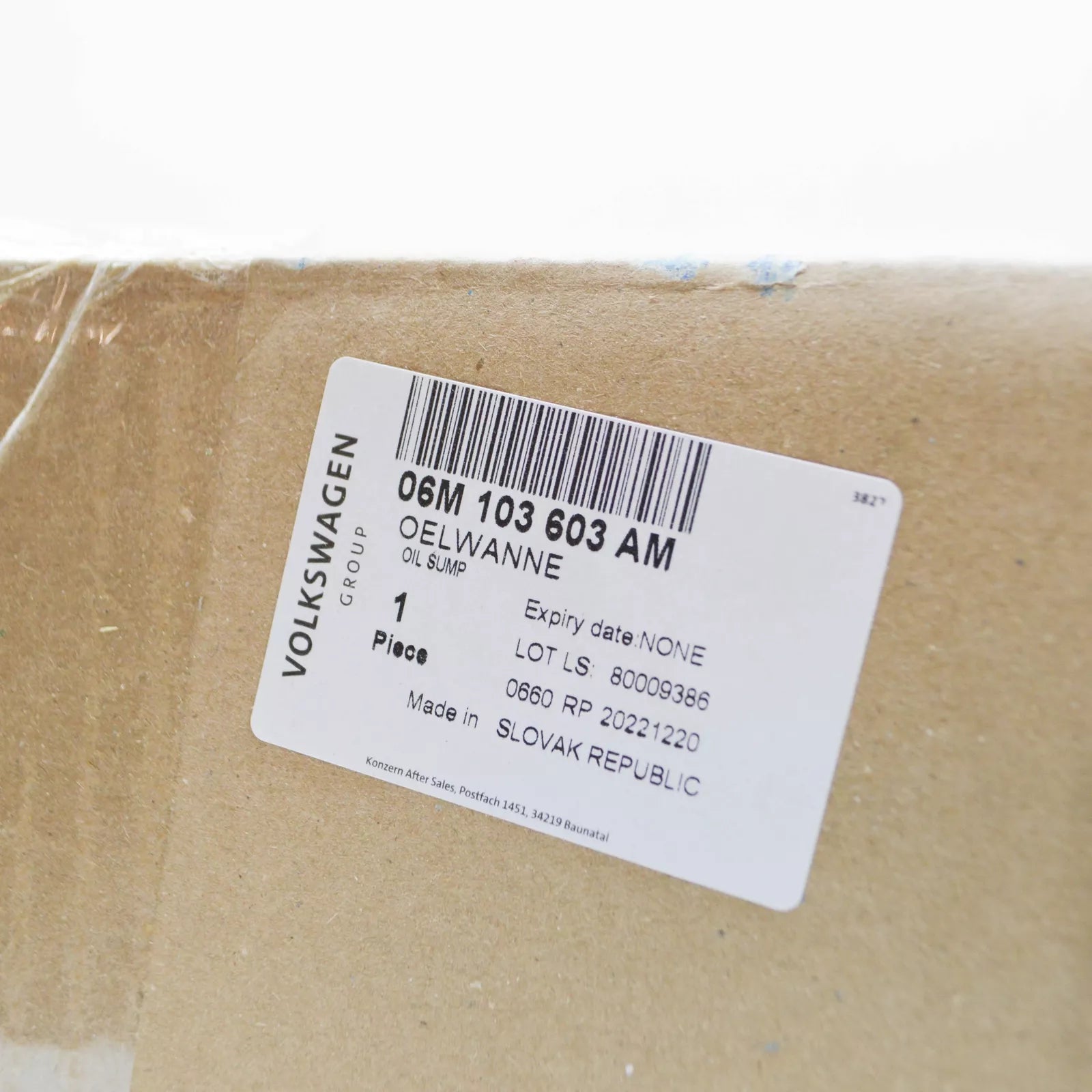 NEW AUDI A6 C8 OIL SUMP PAN UPPER PART 06M103603AM ORIGINAL