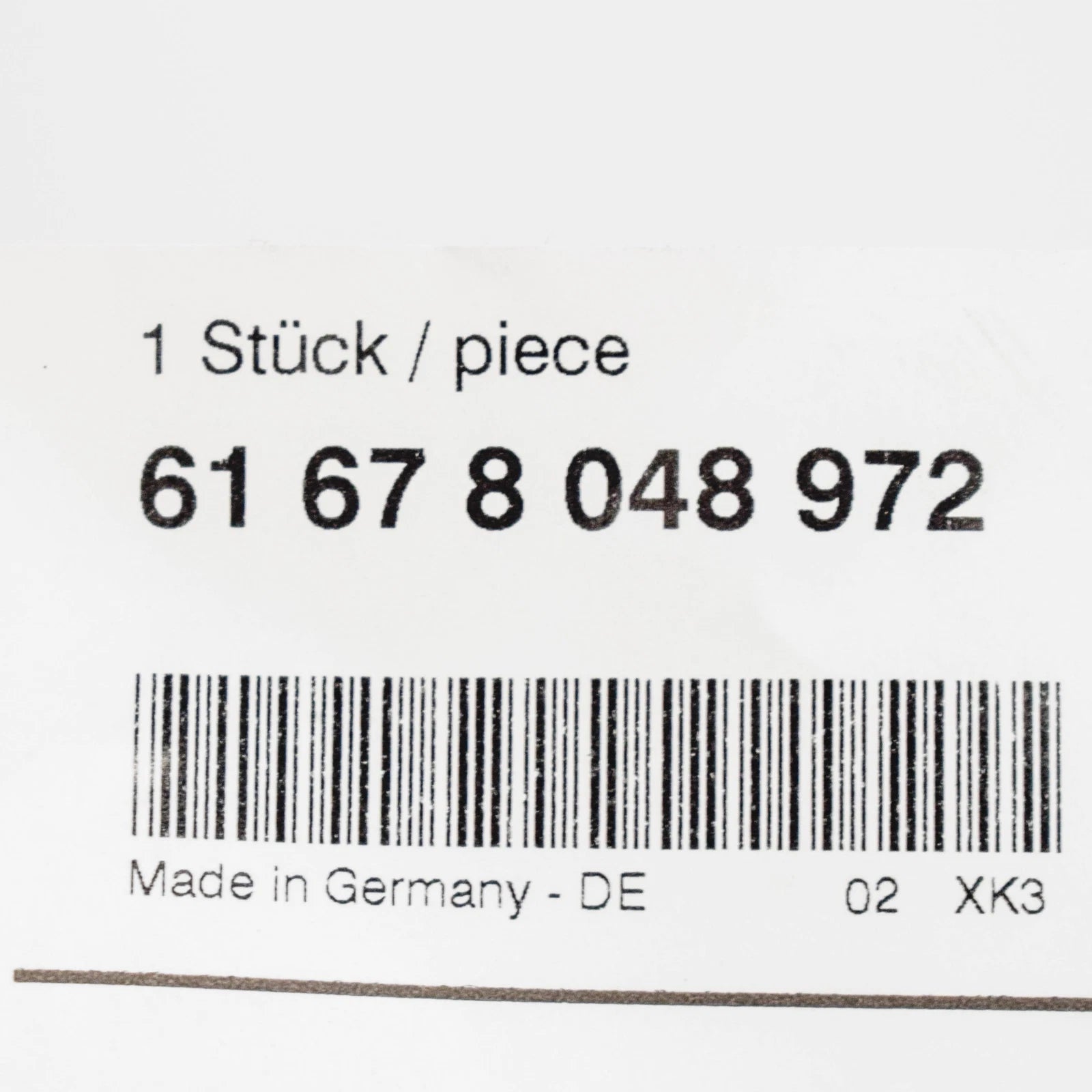 NEW BMW 1 F21 HEADLIGHT CLEANING SYSTEM PIPE HOSE 61678048972 ORIGINAL