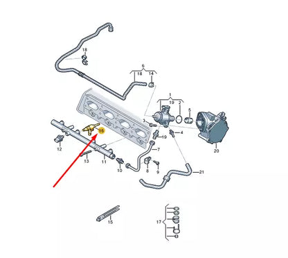 NEW VW TIGUAN AD MK2 FUEL INJECTION VALVE 06L906036AH ORIGINAL