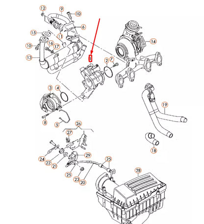 NEW AUDI A3 8P EXHAUST RECIRCULATION VALVE 03G131501N ORIGINAL