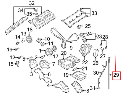 NEW VW PHAETON 3D ENGINE OIL DIP STICK 077115611N ORIGINAL