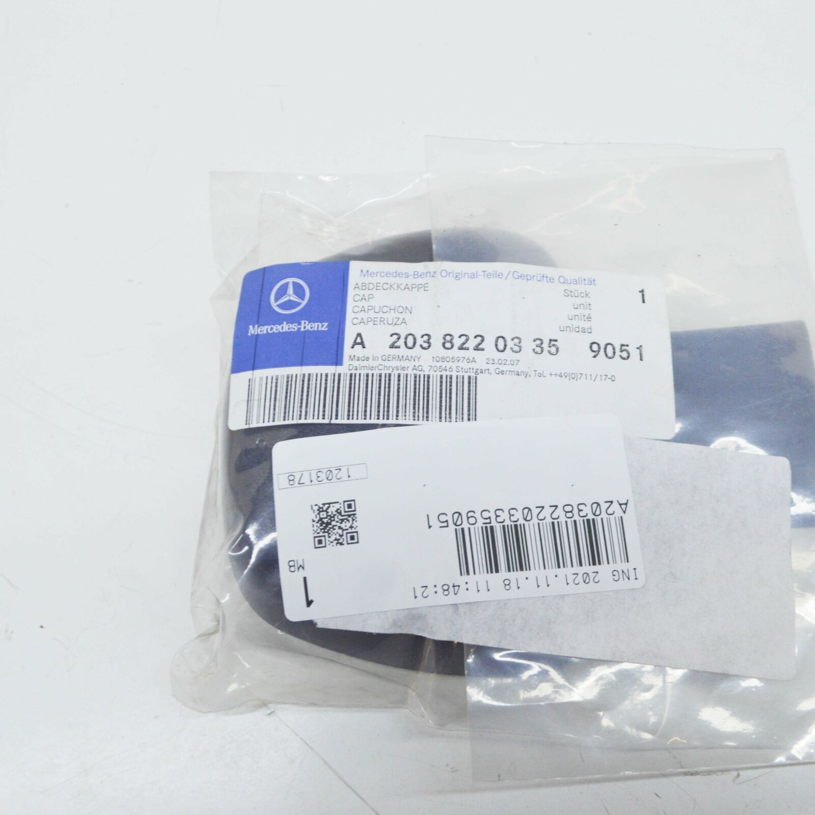 NEW MERCEDES-BENZ C-CLASS W203 RAIN SESNOR COVER CAP A20382203359051 ORIGINAL