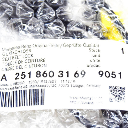 NEW MERCEDES-BENZ R W251 FRONT LEFT SEAT BELT LOCK A25186031699051 ORIGINAL