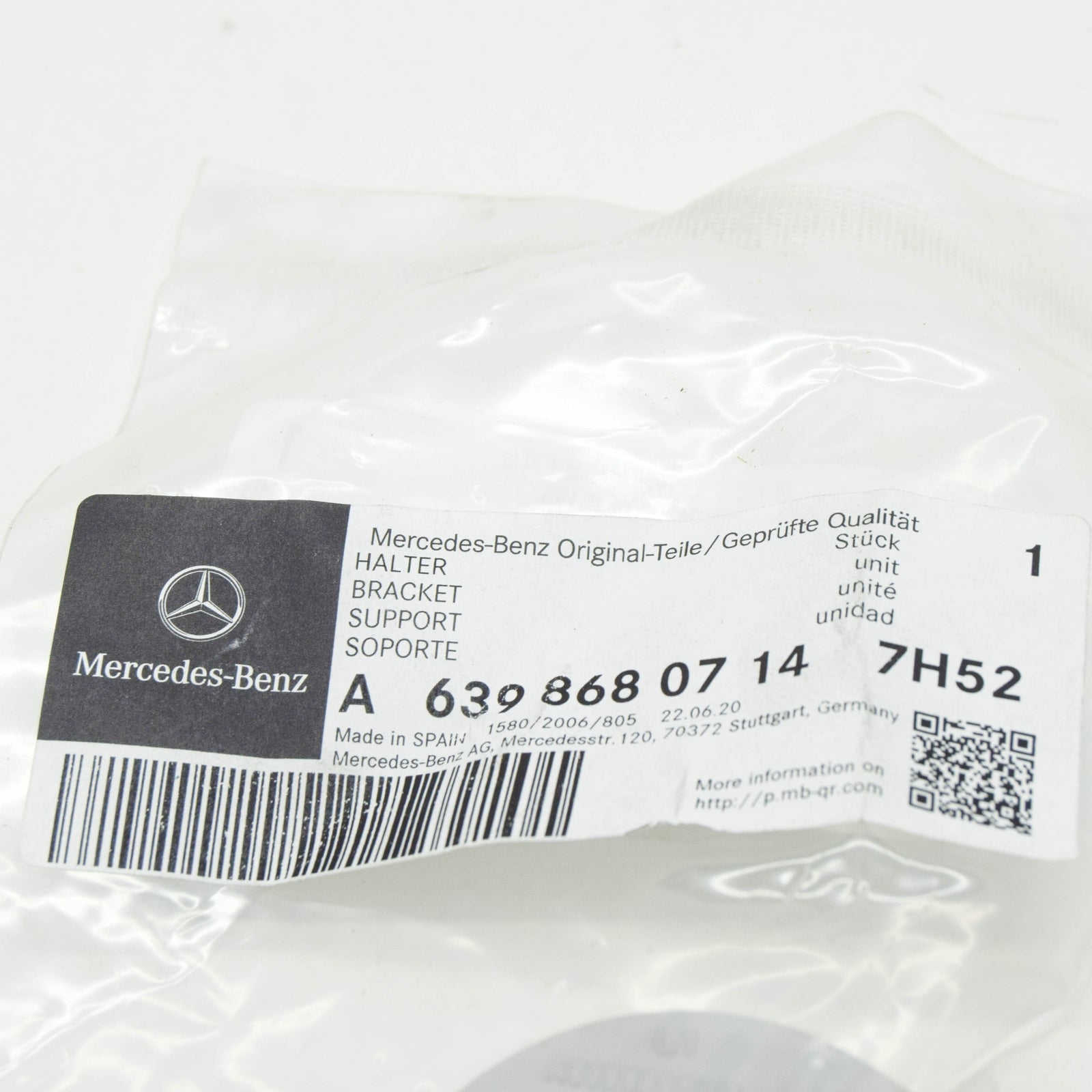 NEW MB VITO W447 LEFT LOAD PROTECTION NET BRACKET A63986807147H52 ORIGINAL