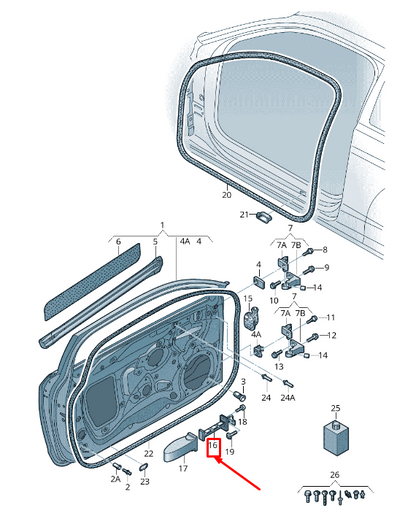 new audi a3 sportback 8v door catch 8v3837249a original